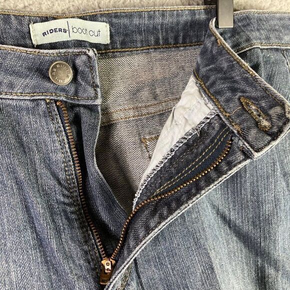 Lee Riders Bootcut Capri Jeans Size 12B Womens Denim Pants Mid Rise Cotton  Blue - Picture 5 of 10